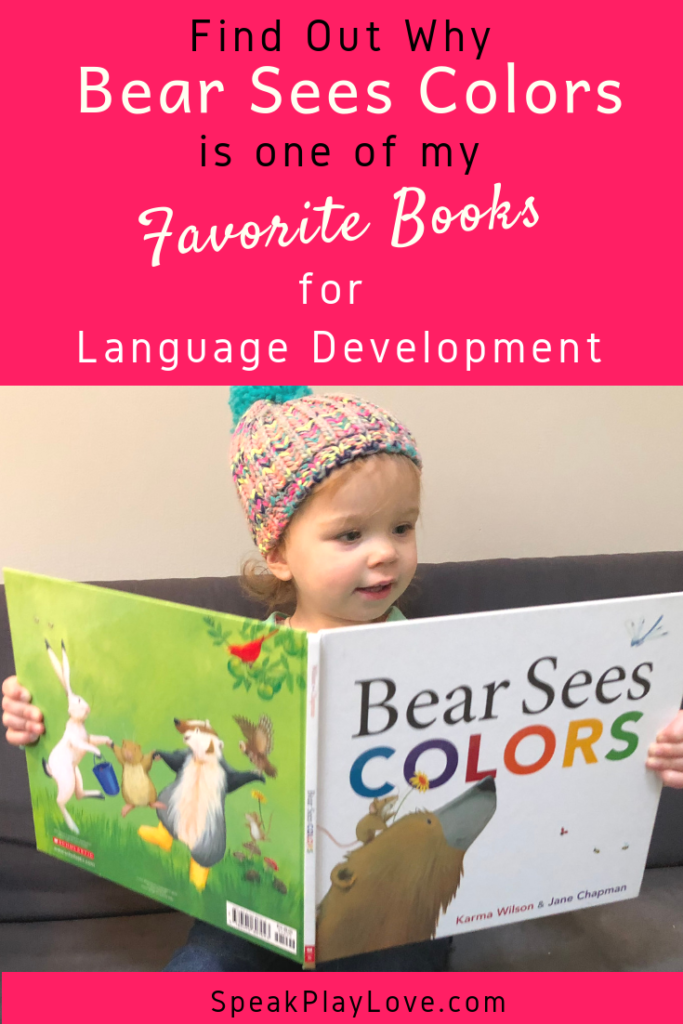 Fun book to increase language development in toddlers and preschoolers. #speakplaylove #preschoolbooks #toddlerbooks #speechtherapy #toddleractivities #preschoolactivities #speechtherapyactivities #kidlit #languagedevelopment #earlylearning