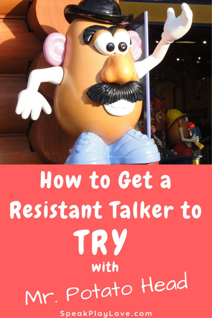 get toddler talking with Mr potato head image