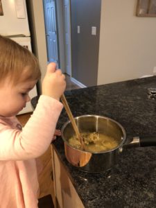 Cooking with kids for increasing language development