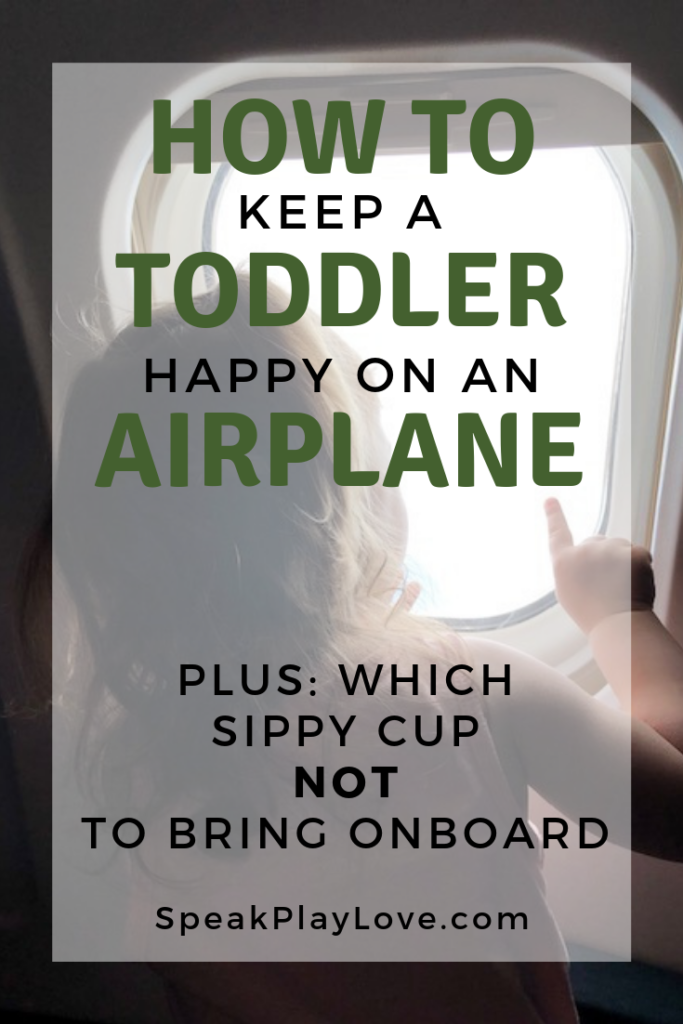 How to keep a toddler entertained on a plane