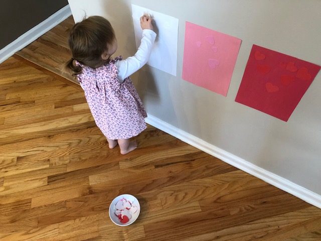 sticker sort Valentine's Day Activity for Toddlers