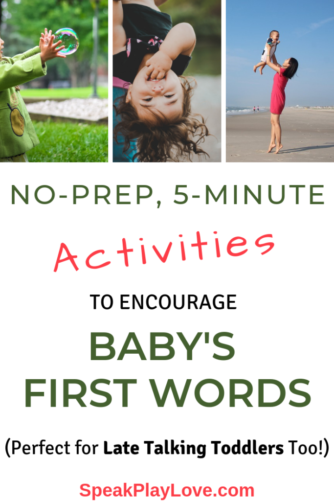 pin for activities to get baby to talk