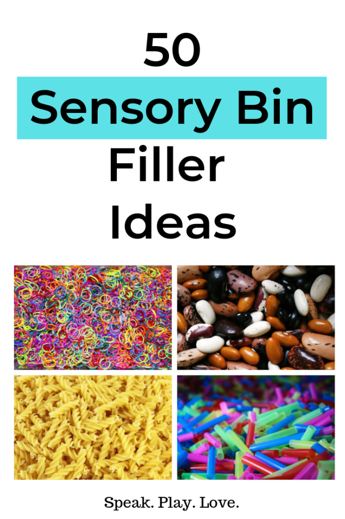 Non Food Sensory Bin Fillers for Sensory Play in Preschool - Pre-K Pages