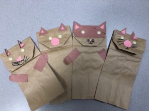 cat paper bag craft