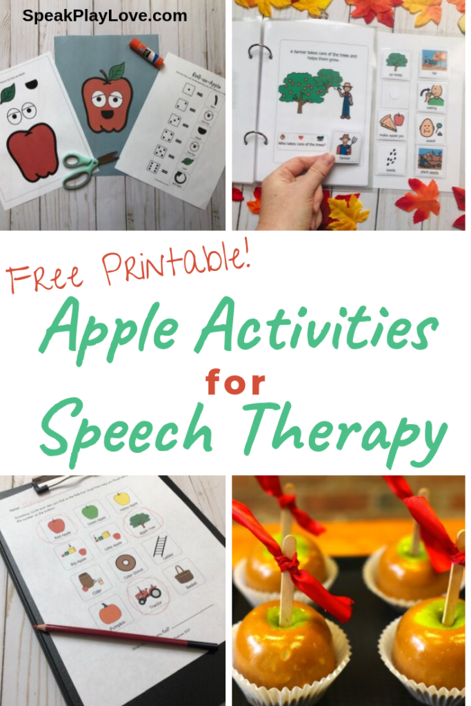 pin for Apple Activities for Speech Therapy