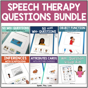 speech therapy wh questions cover