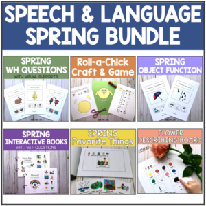 picture of spring speech and language activities