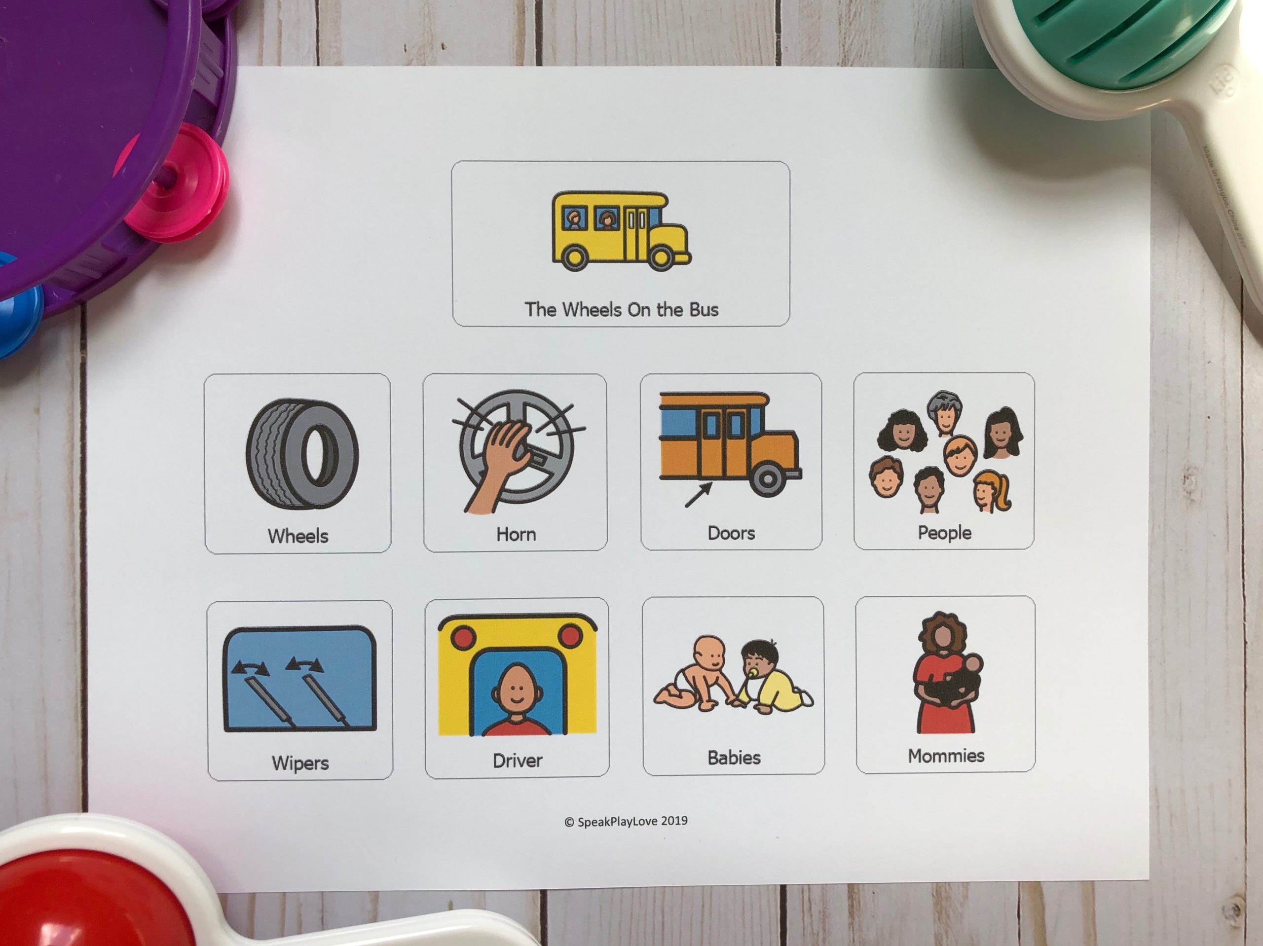 picture of interactive songs visual for speech therapy