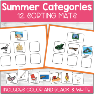 summer sorting categories mats