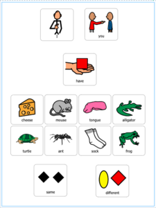 visual for games for speech and language therapy