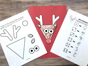 picture of reindeer craft for speech therapy 