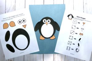 picture of winter speech therapy craft penguin