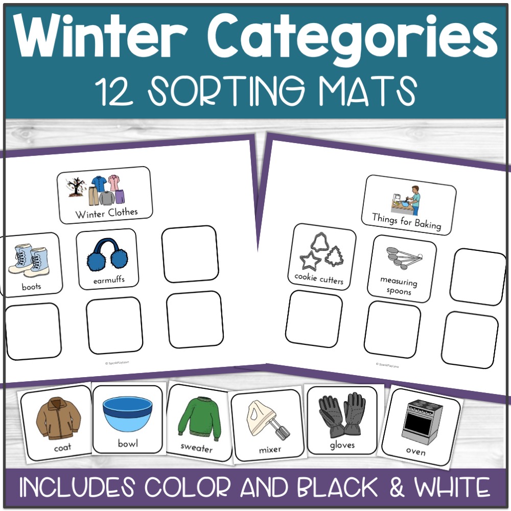 picture of Winter Category Sorting mats