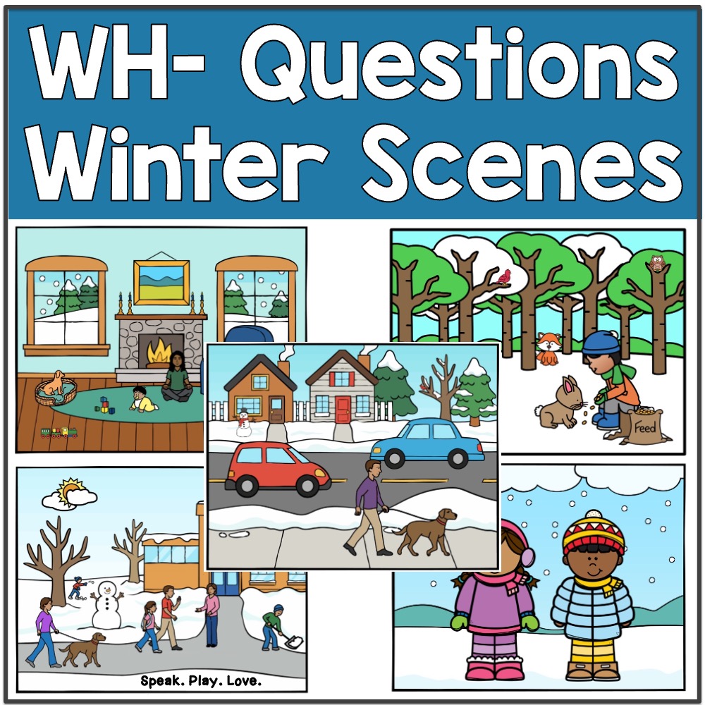 Picture of Winter Wh Questions Scenes