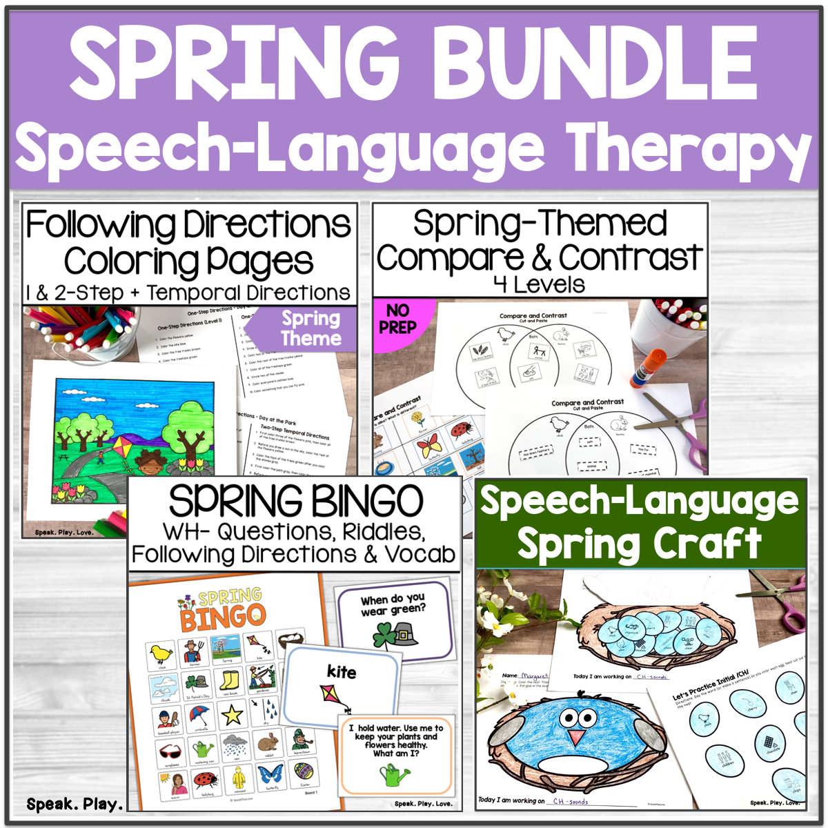 spring speech therapy activities