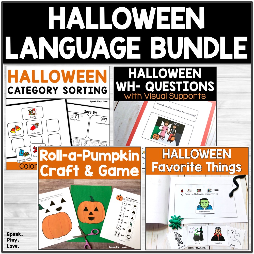 Halloween Speech Therapy Activities