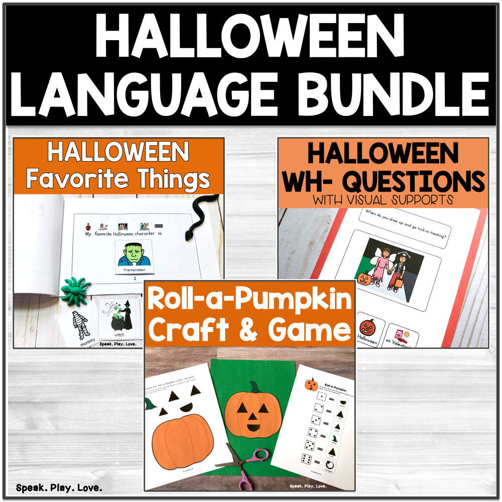 picture of Halloween early language bundle