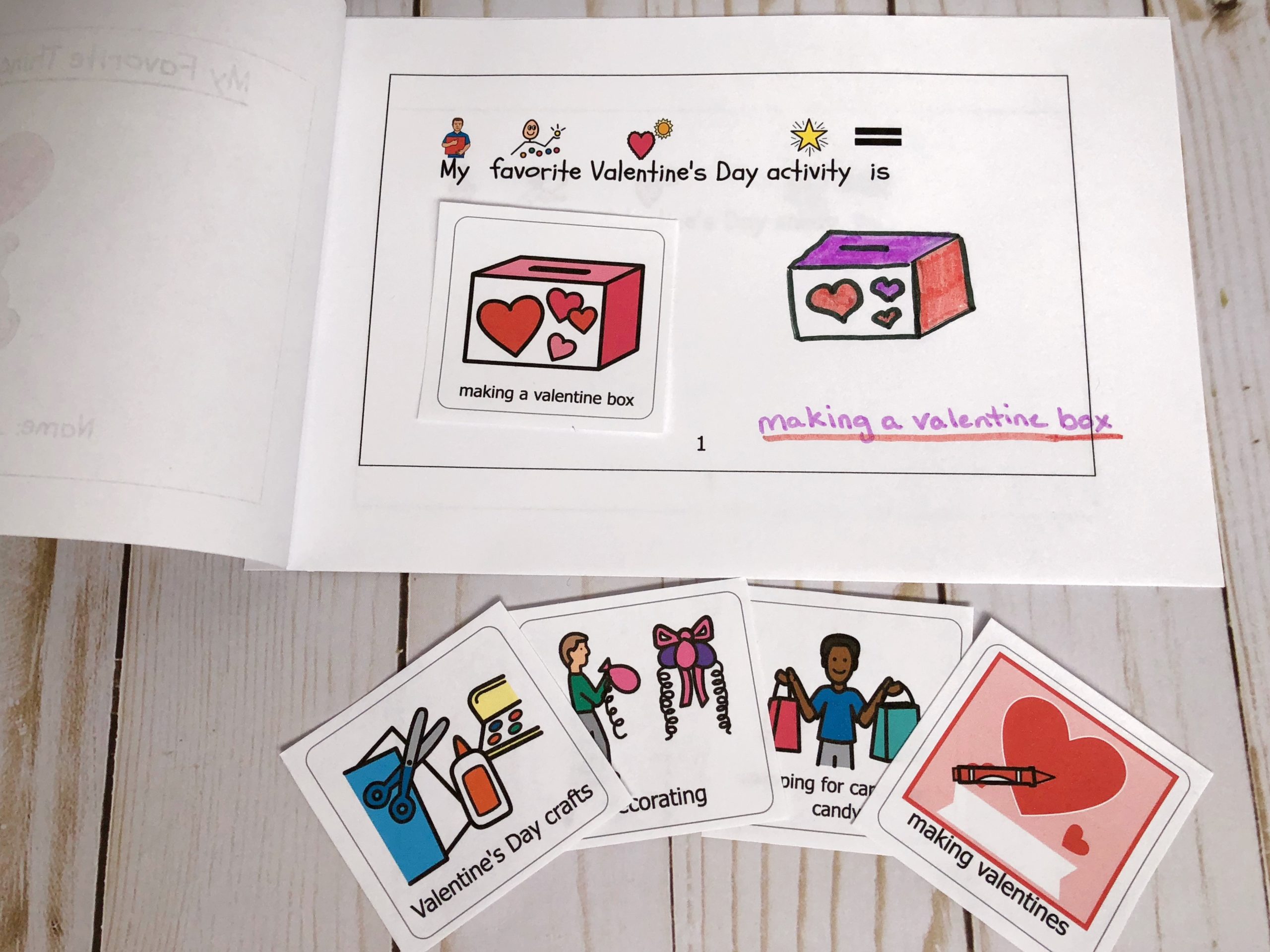 picture of Valentine's Day Speech Therapy Activities