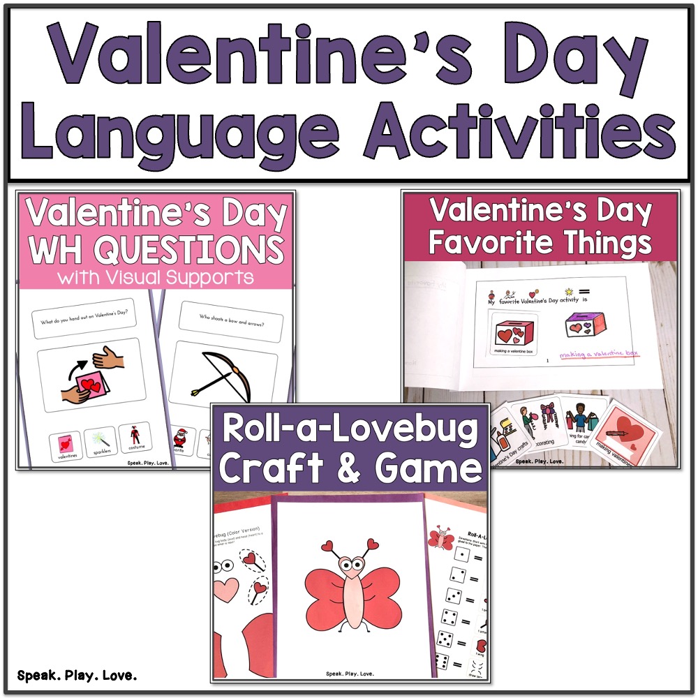 picture of Valentine's day Speech and Language Activities