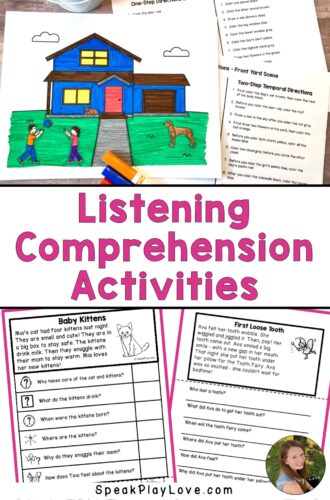 auditory comprehension speech therapy pin