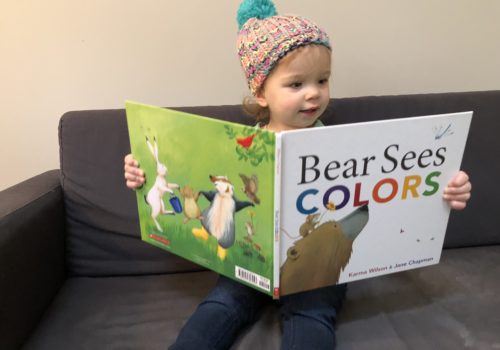 Using Bear Sees Colors in speech therapy at home