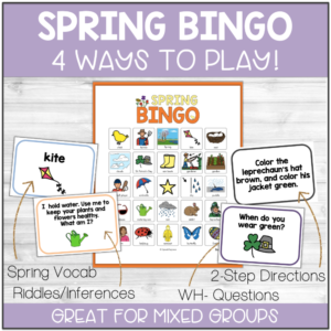 Spring Speech Therapy Activities + Free Printable! - Speak. Play. Love.