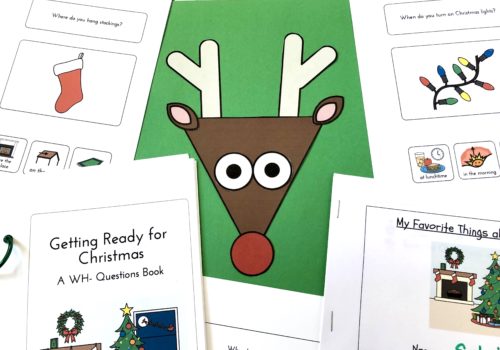 picture of christmas speech therapy activities